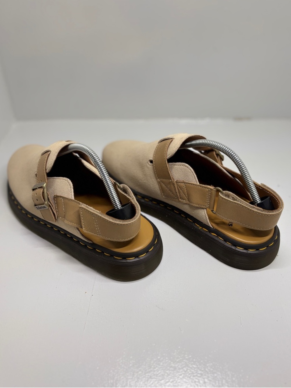 Dr. Martens Jorge II Slingback Mule Suede Beige Tan Men’s 11 EU45 Comfort Clog - Picture 7 of 14